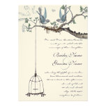 Invitation de mariage de cage à oiseaux d'insépara