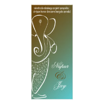 Invitation de mariage de Ganesha : : Chocolat en b