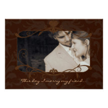 Invitation de mariage de photo je marie mon Ami-Ch