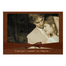 Invitation de mariage de photo je marie mon Ami-Ch