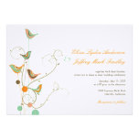 invitation de mariage d'oiseaux et de remous 2 d'é