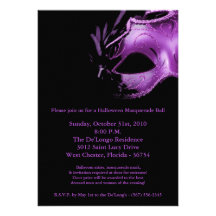 invitation de masque de boule de mascarade de 5x7 