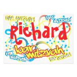 Invitation de Mitzvah de barre de graffiti
