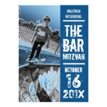 Invitation de Mitzvah de barre de groupe de rock d