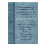 Invitation de Mitzvah de barre d'étoile bleue