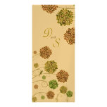 Invitation de monogramme de jardin de dahlia de ma