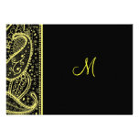 Invitation de motif de Paisley