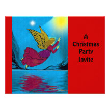 Invitation de Noël d'ange