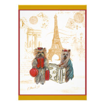 Invitation de Paris de Tour Eiffel de voyage de Yo