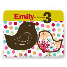 Invitation de partie d'anniversaire de enfant de p