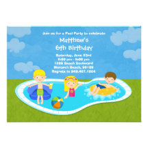 Invitation de partie d'anniversaire de enfant de r