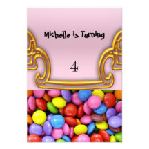 Invitation de partie d'anniversaire de enfant tout
