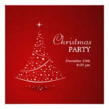 Invitation de partie d'arbre de Noël