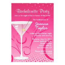 Invitation de partie de Bachelorette