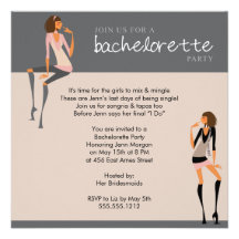 invitation de partie de bachelorette