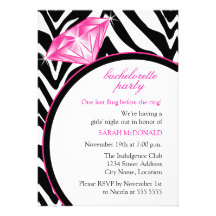 Invitation de partie de Bachelorette d'impression 