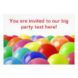 invitation de partie de ballons