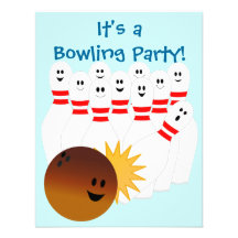Invitation de partie de bowling