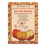 Invitation de partie de cadeaux d'automne