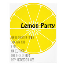 Invitation de partie de citron