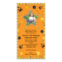 Invitation de partie de costume de Hallowen de l'a Modèle Pour Photocarte