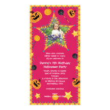 Invitation de partie de costume de Hallowen de l'a Photocarte