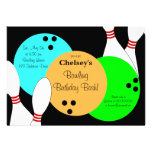 Invitation de partie de coup d'anniversaire de bow