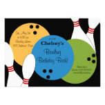 Invitation de partie de coup d'anniversaire de bow
