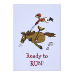 Invitation de partie de course de cheval de Triple
