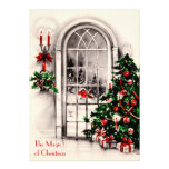 Invitation de partie de fenêtre de Noël