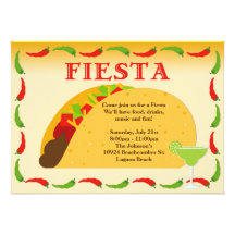 Invitation de partie de fiesta