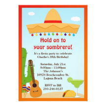 Invitation de partie de fiesta