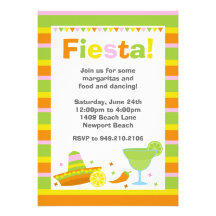 Invitation de partie de fiesta
