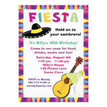Invitation de partie de fiesta
