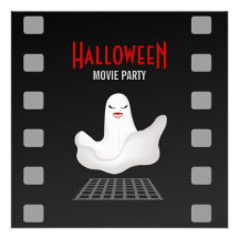 Invitation de partie de film de Halloween de fantô