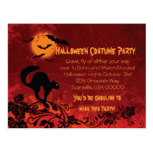 Invitation de partie de Halloween Carte Postale