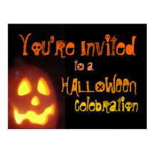 Invitation de partie de Halloween Cartes Postales