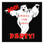Invitation de partie de Halloween de fantôme