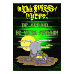 Invitation de partie de Halloween de zombi