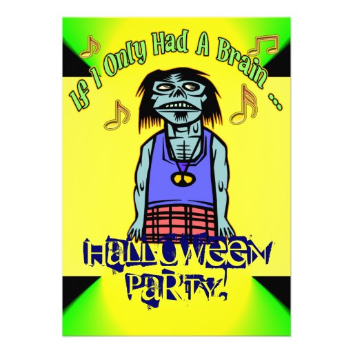 Invitation de partie de Halloween de zombi