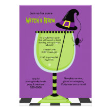 Invitation de partie de Halloween du Brew de la so