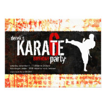 Invitation de partie de karaté