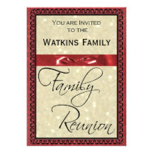 Invitation de partie de la Réunion de famille