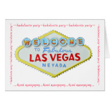 Invitation de partie de Las Vegas Bachelorette Carte De Vœux