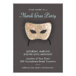 Invitation de partie de mardi gras