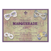 Invitation de partie de mascarade
