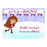 Invitation de partie de patinage de glace