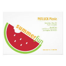 Invitation de partie de pique-nique d'été de Potlu
