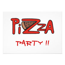 Invitation de partie de pizza