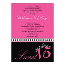 invitation de partie de Quinceanera de diadème des